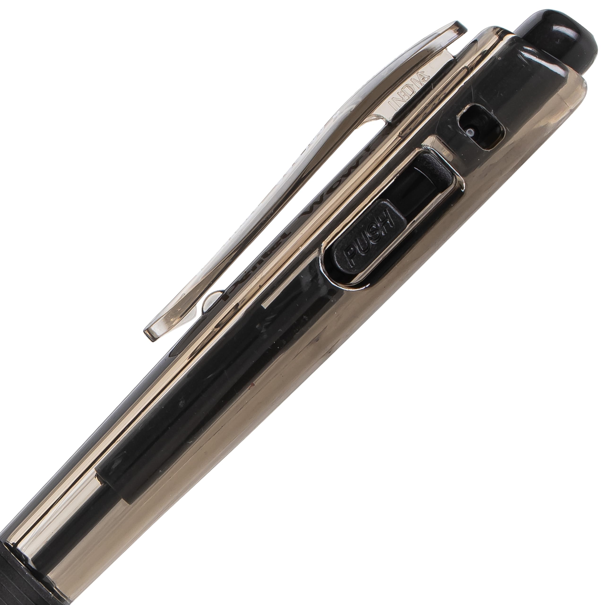 Pentel Wow! Retractable Ballpoint Pen, (1.0mm), Medium Line, Black Ink, Pack of 4 (BK440BP4A)