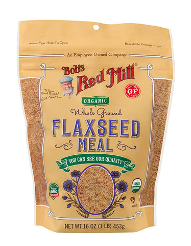 Bob's Red Mill Organic Brown Flaxseed Meal, 16-Ounce (Pack of 2)