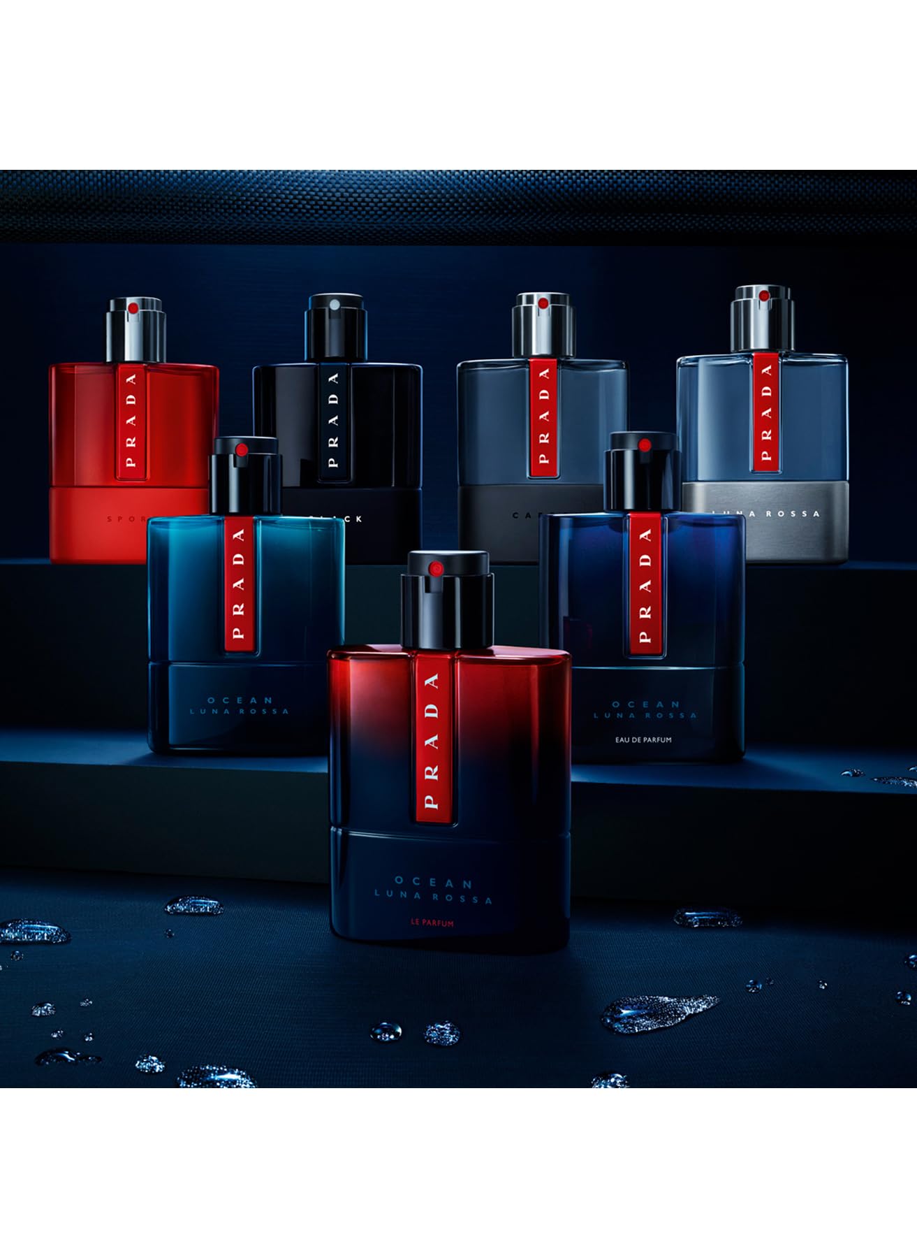 Prada Luna Rossa Ocean Le Parfum Refillable Spray for Men, 1.6 Ounce