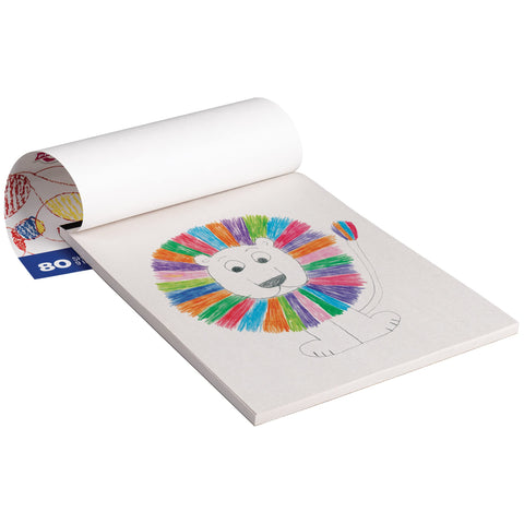 Prang (Formerly Art Street) Doodle Paper Pad, White, 9" x 12", 80 Sheets