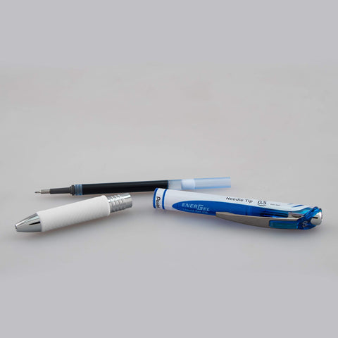 Pentel Pearl Deluxe RTX Liquid Gel Pen, 0.5mm, Fine Line, Needle Tip (BLN75WBP2C)