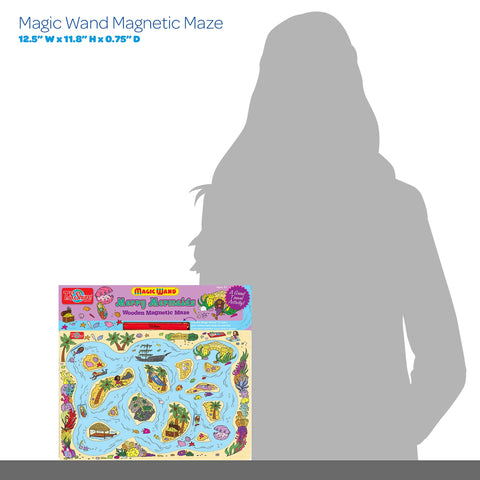 TS Shure by Bendon Mermaids Sea Life Magic Wand Magnetic Maze with 3 Magnets and Magnetic Magic Wand Pre-School Learning 50461
