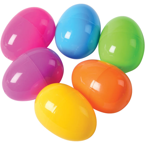 U.S. Toy Plastic Easter Eggs (50 per Order), Assorted Colors, 2.5" (SS-UST-ED232)