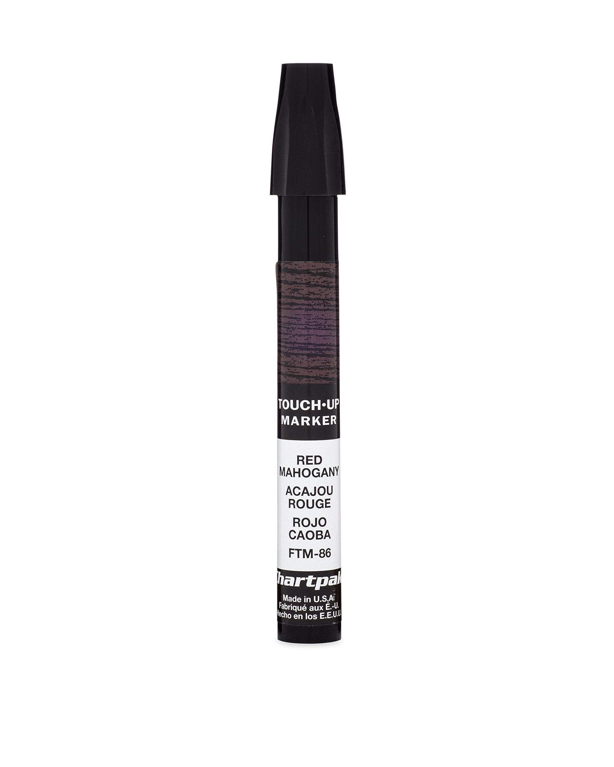 AD Marker Chartpak Wood Frame Touch-Up Marker, Tri-Nib, Red Mahogany, 1 Each (FTM86)