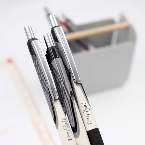 Zebra Pen Z-Grip Flight Retractable Ballpoint Pen, Bold Point 1.2mm, Black Ink, School Supplies, Teacher Supplies, and Office Supplies, Smooth Writing, Quick-Drying, 5-Pack (21915)