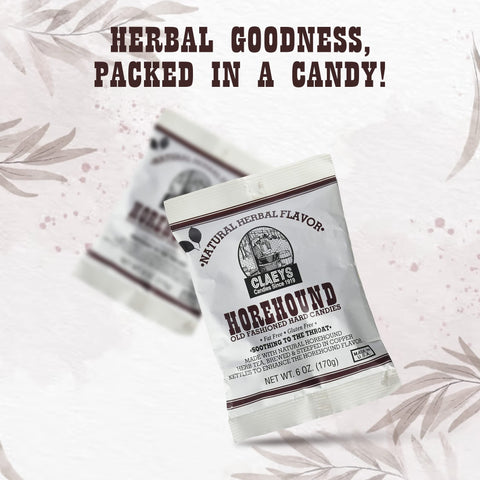 Claeys Horehound Hard Candy, 6 oz (Pack of 3)