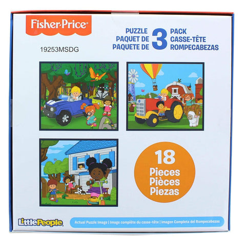 The Canadian Group Fisher-Price Little People 18 Piece Jigsaw Puzzle 3 Pack