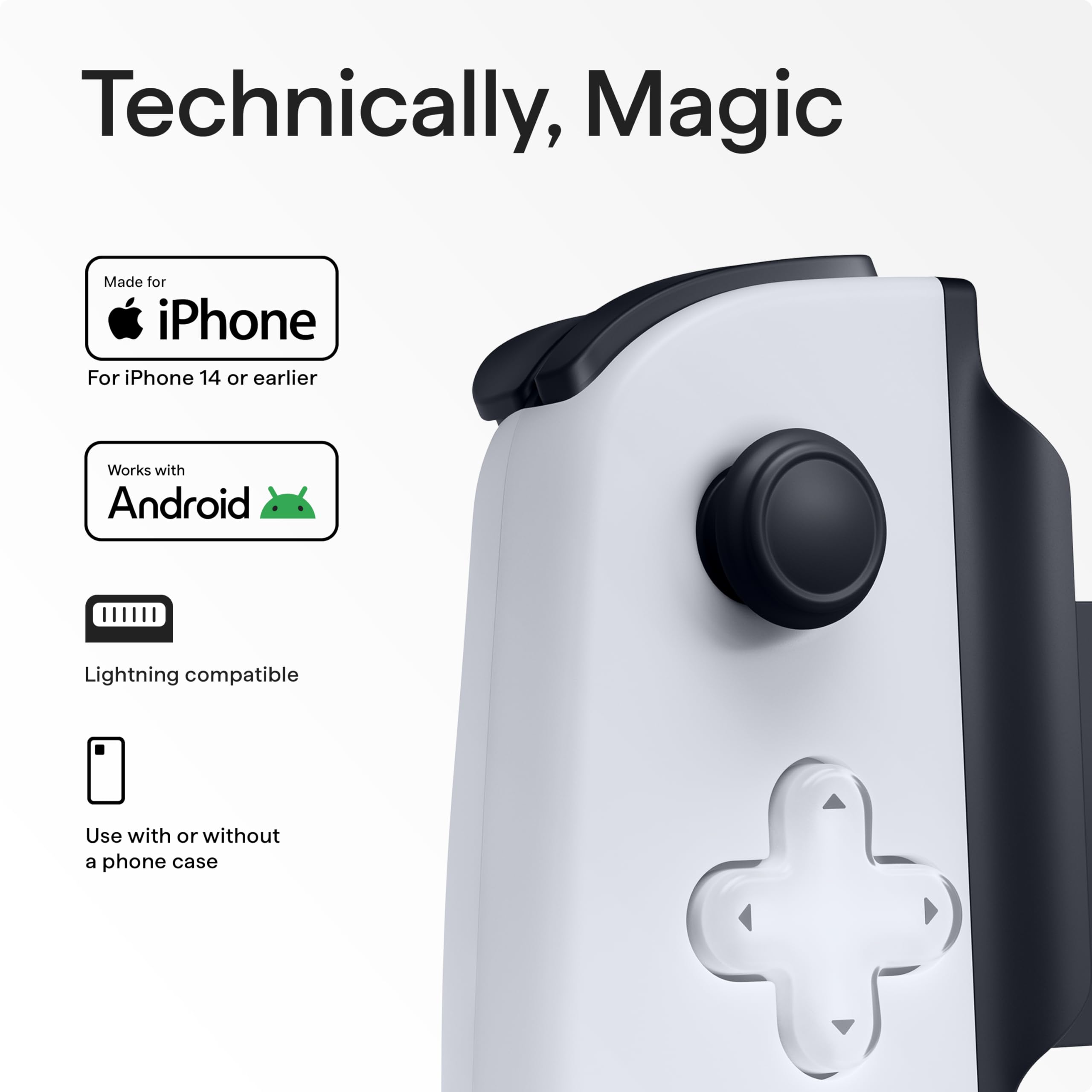 BACKBONE One Mobile Gaming Controller for iPhone 14 & Older (PlayStation Edition) Lightning - 2nd Gen - Phone Controller, Play Xbox, PlayStation & More (With 3 Months of Apple Arcade Access)