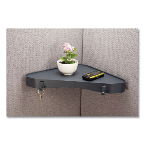 Officemate Verticalmate Corner Shelf, Slate Gray (29322) 14-1/2 x 10 x 1-1/4 inches