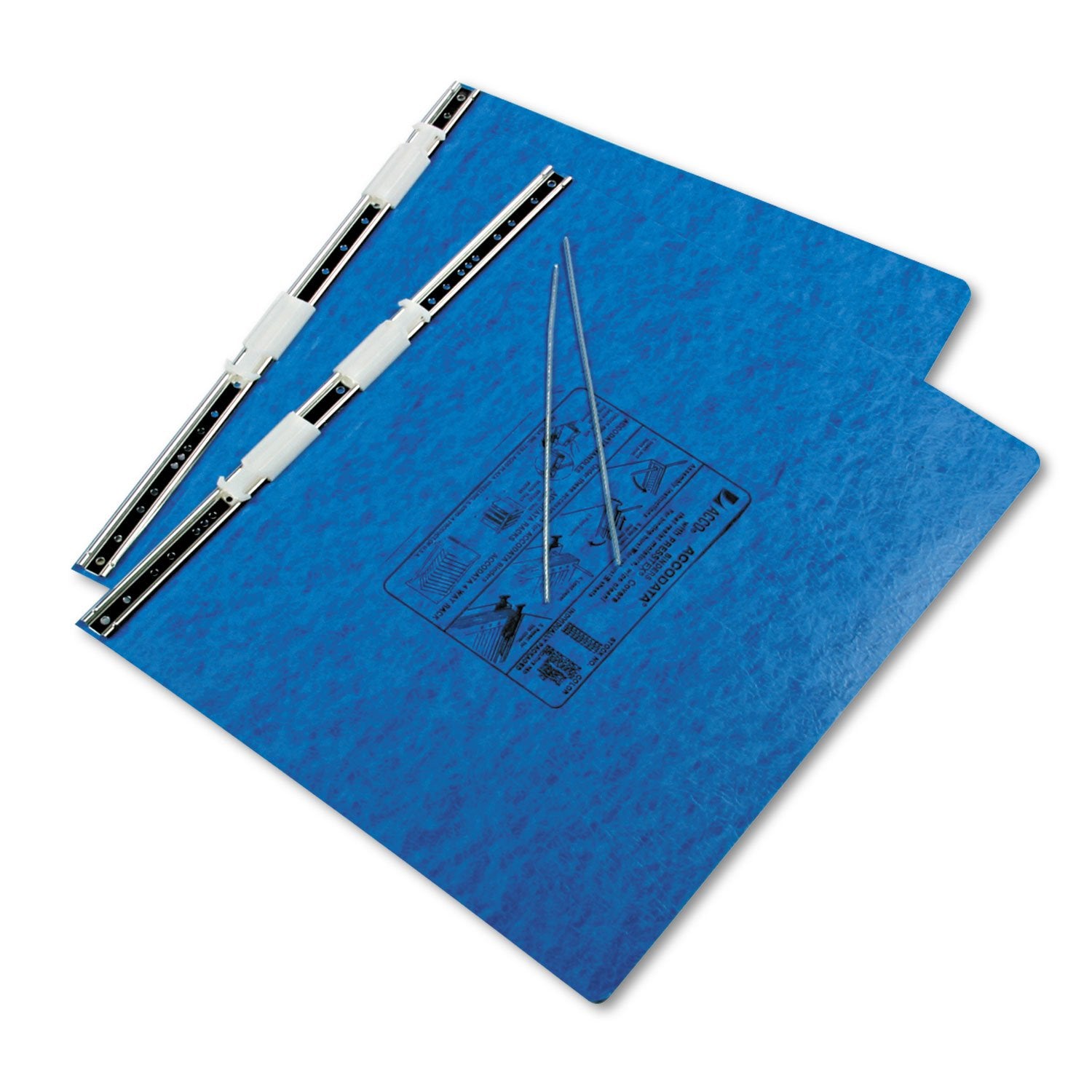 ACCO Pressboard Hanging Data Binder, Unburst Sheets, 14.875 x 11 Inches, Light Blue (54072)