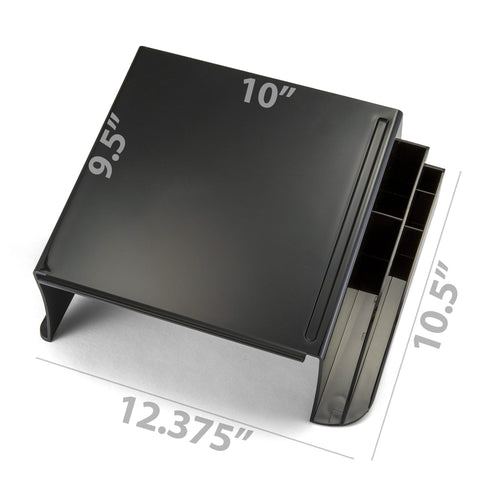 Officemate 26102 Recycled Telephone Stand, 12 1/4 x 10 1/2 x 5 1/4, Black (OIC26102)