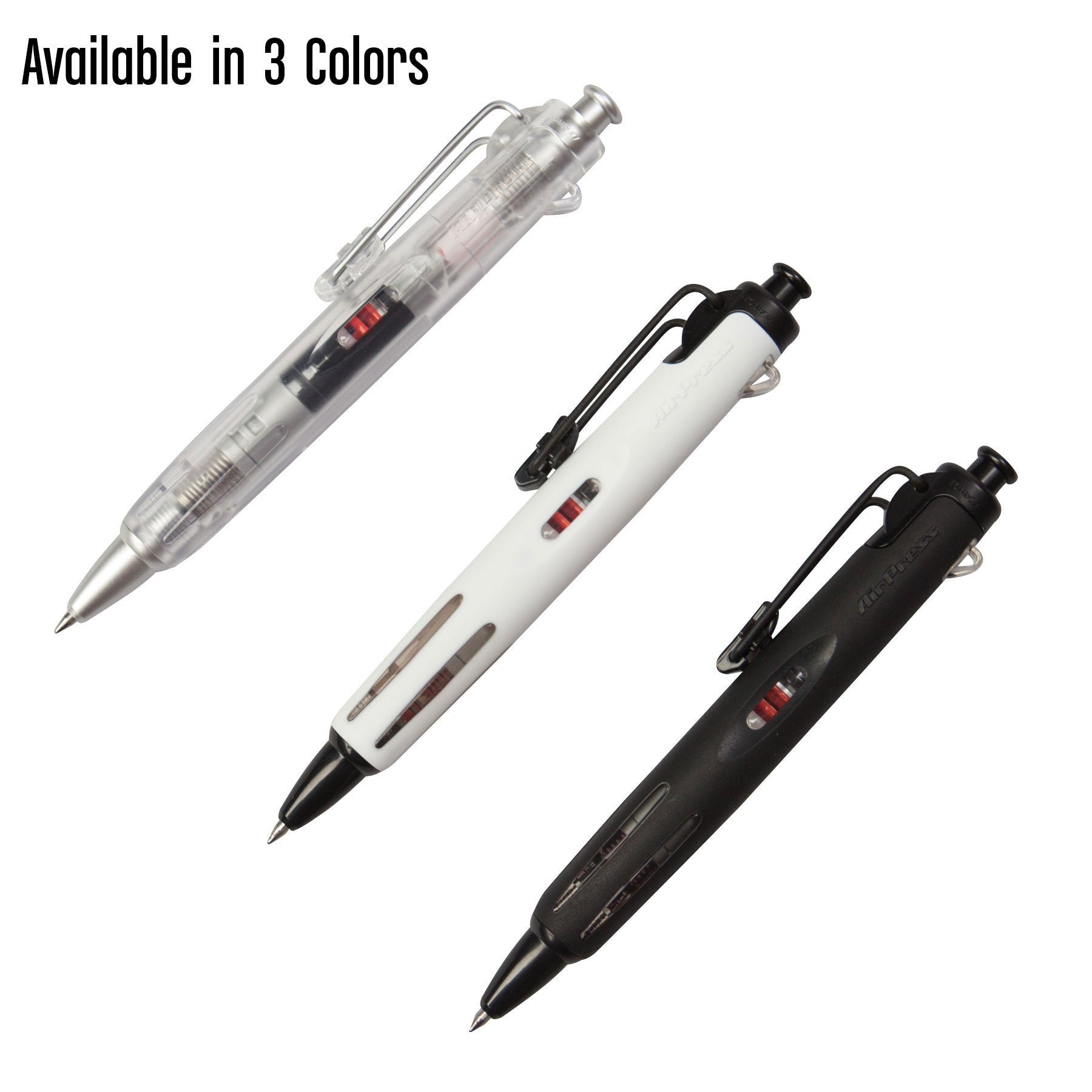 Tombow 56068 AirPress Ballpoint Pen, White, 1-Pack. Pressurized Pen Easily Writes Overhead and on Wet Paper