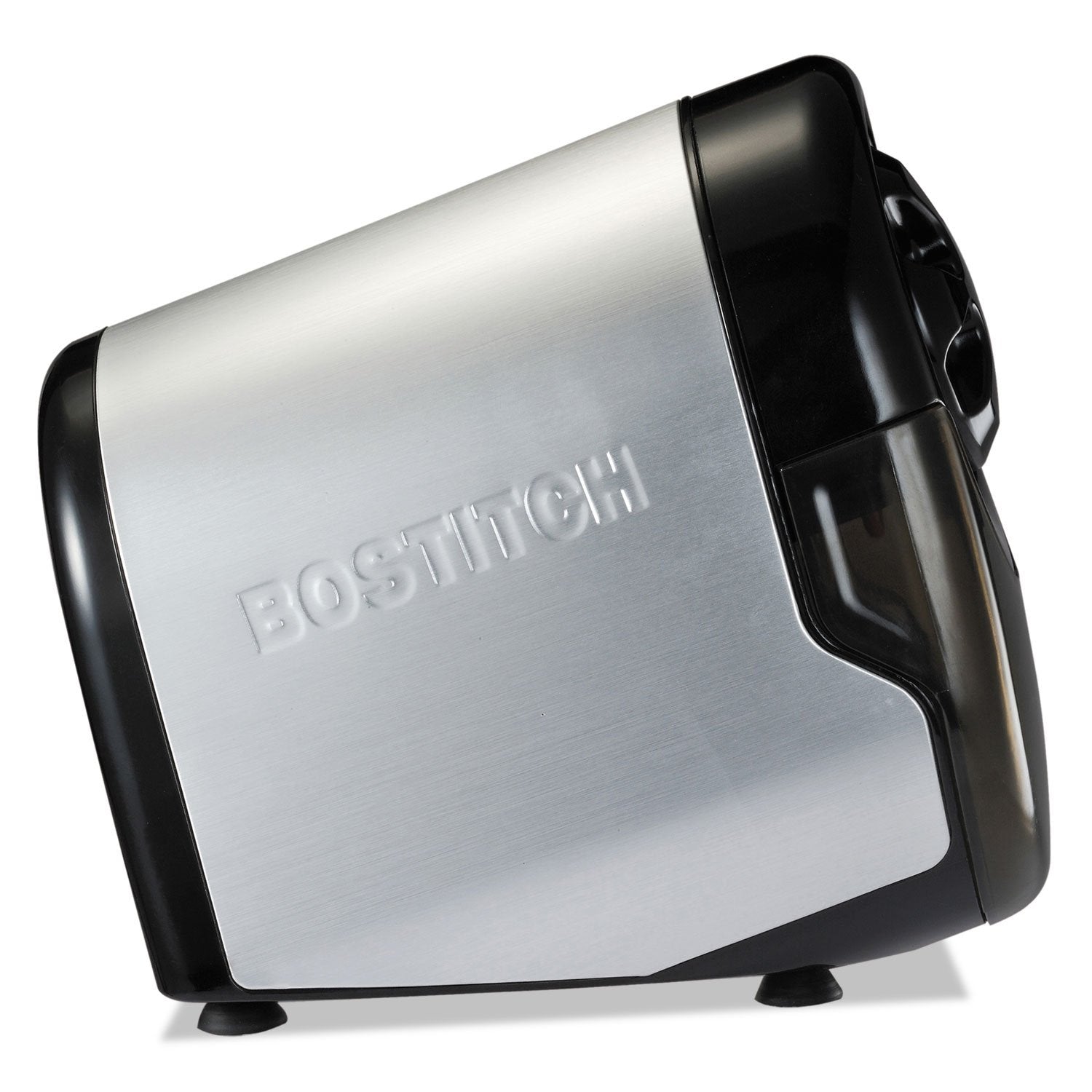 Bostitch Office QuietSharp Electric Pencil Sharpener, Heavy Duty Classroom or Office Use, Size Selector with 6 Different Sizes, Silver/Black