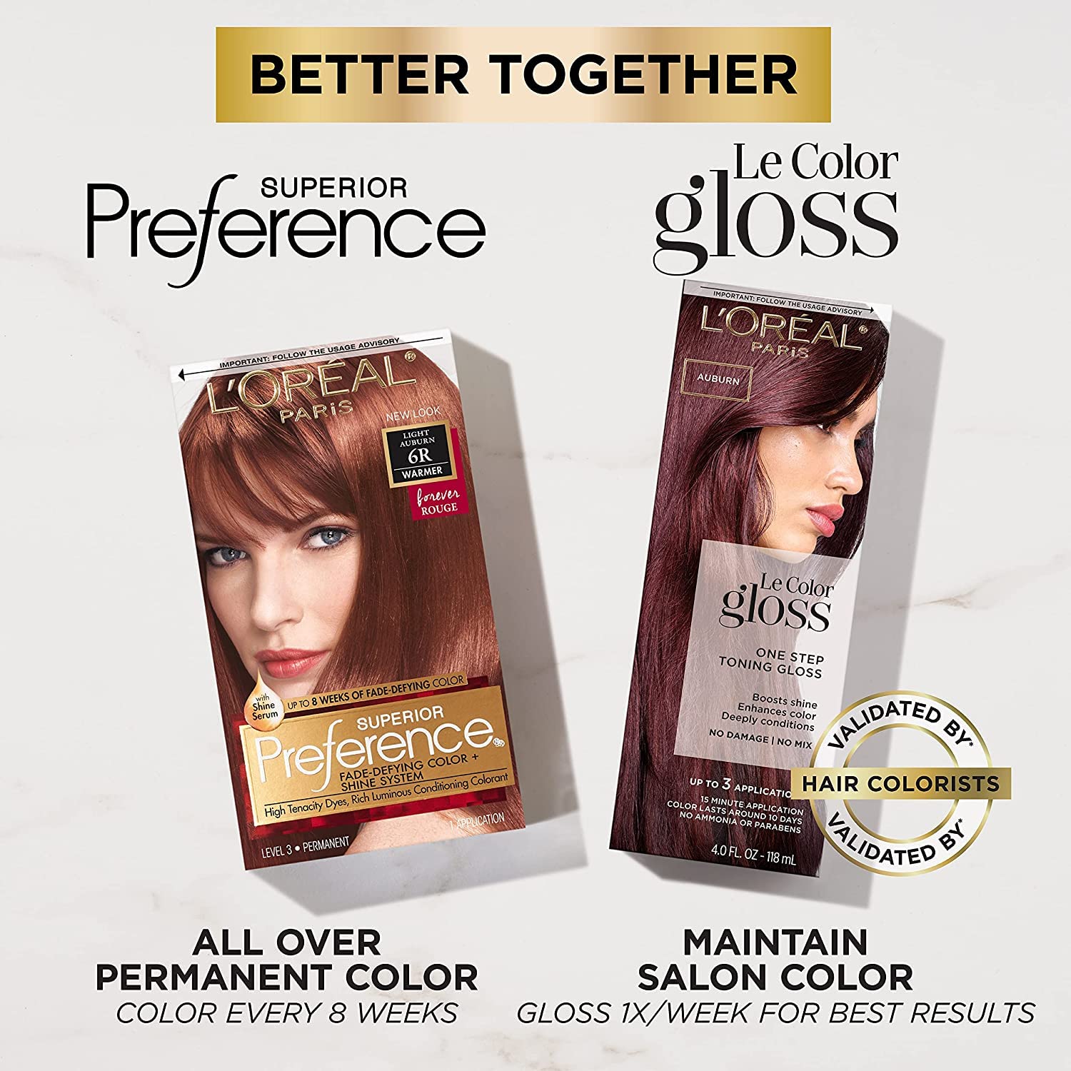 L’Oreal ParisSuperior Preference - 4R Dark Auburn (Warmer) 1 Each (Pack of 2)
