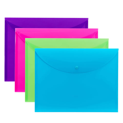 Smead Project Envelope, Snap Closure, Top Load, Letter Size (4, Assorted)
