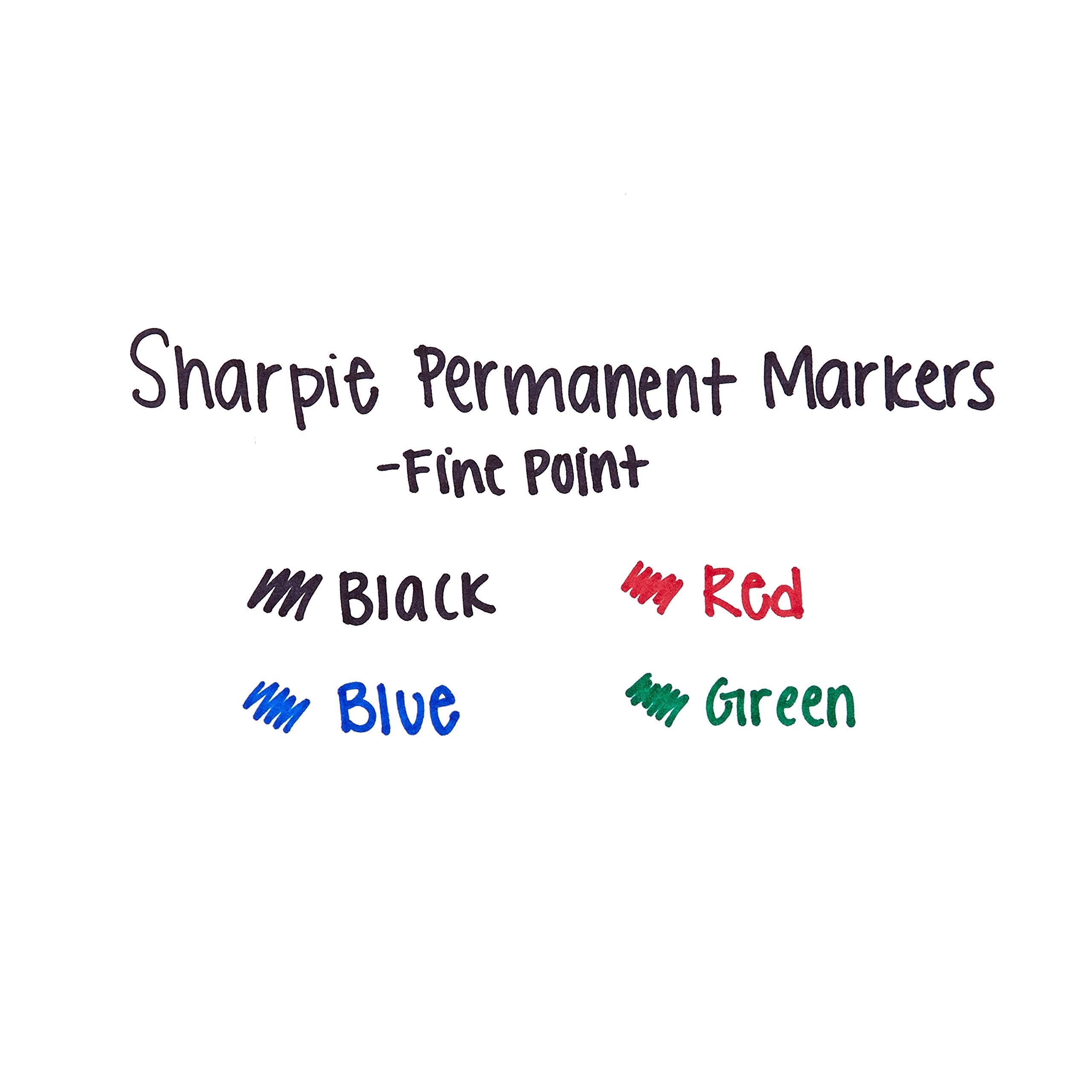 Sharpie Extreme Permanent Markers, Fine Point, Black, 4 Count - Fade Resistant Against Both Wet and Dry Outdoor Elements