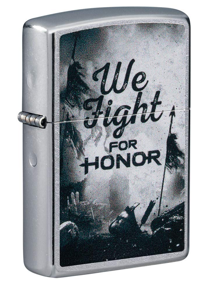 Zippo for Honor Street Chrome Pocket Lighter, One Size
