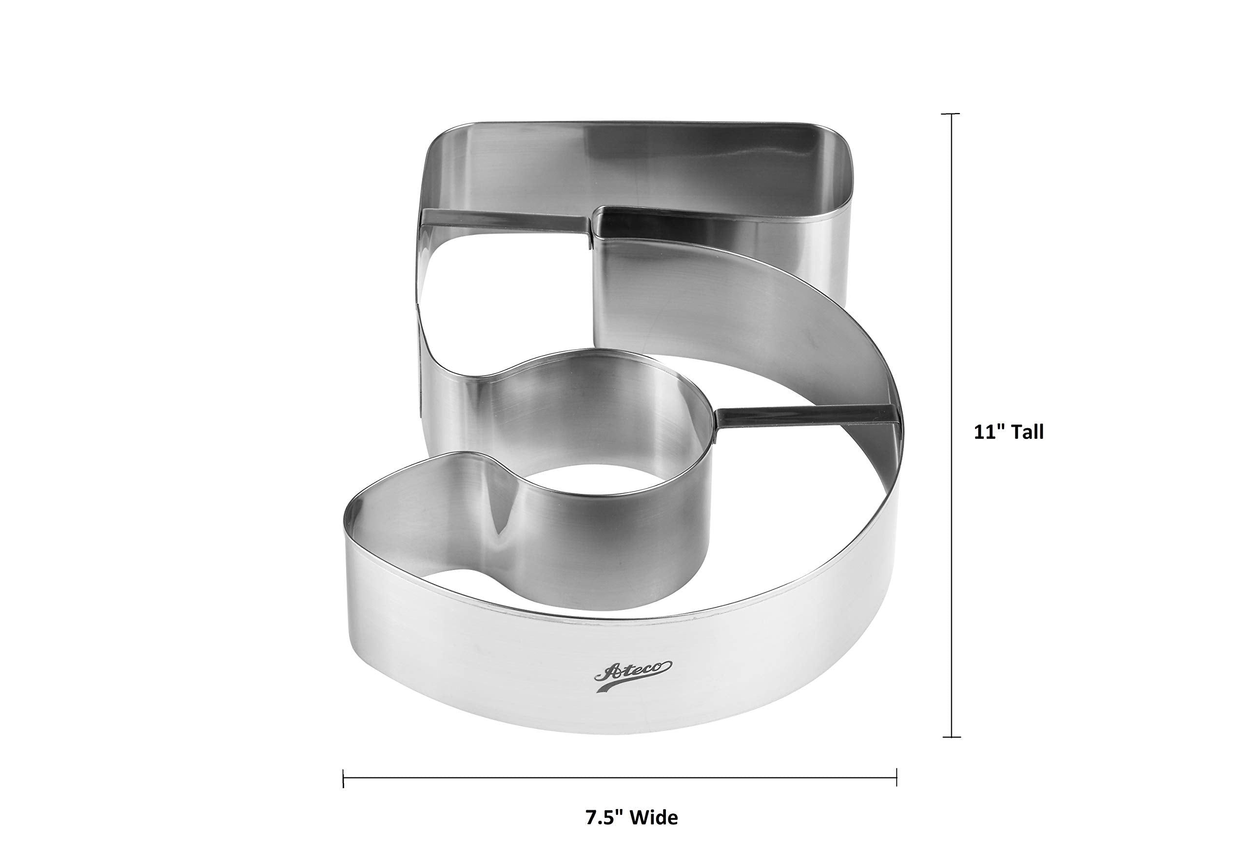 Ateco Extra Large Number 5 Cake Cutter