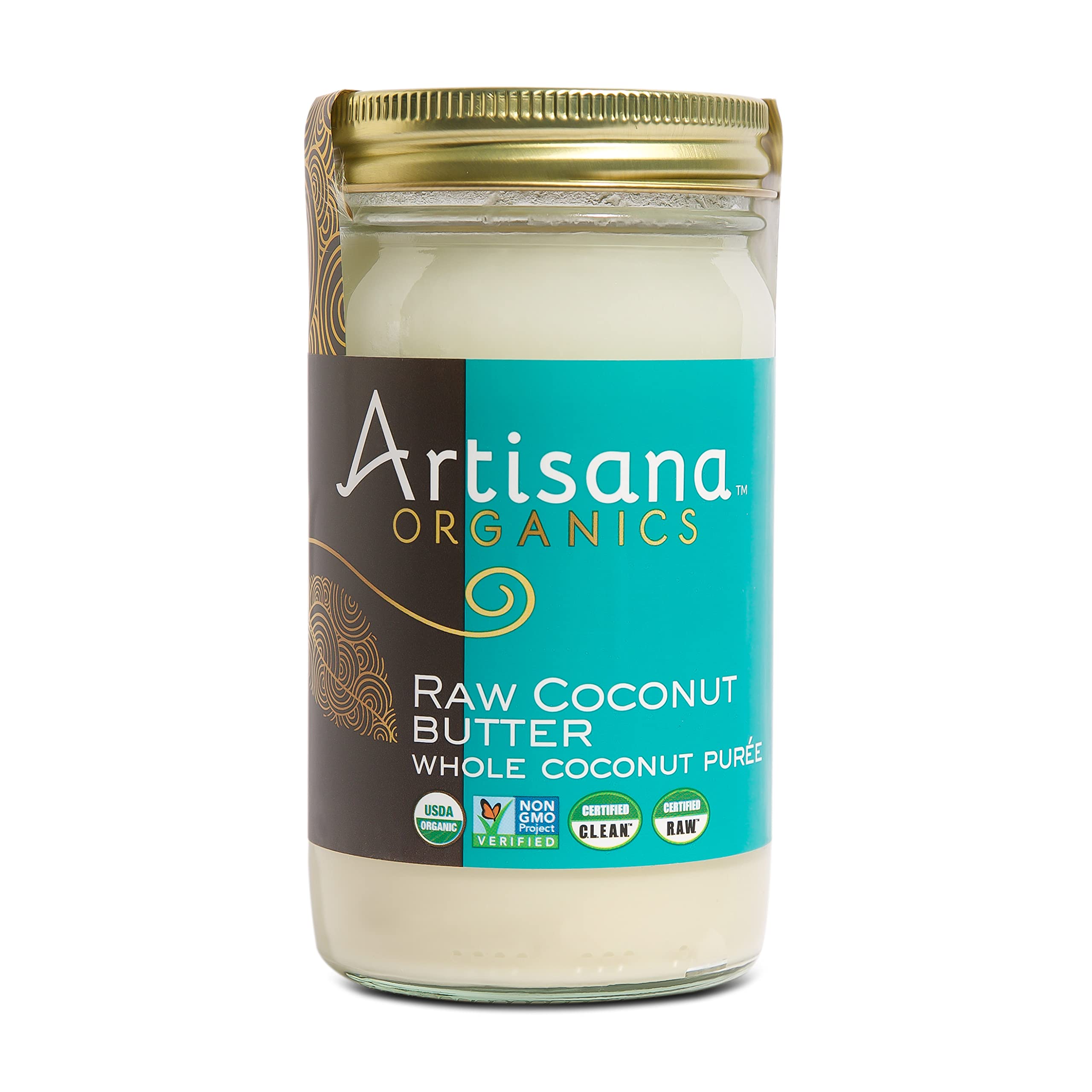Artisana Organics Raw Coconut Butter, 14 oz | USDA Organic, Non-GMO, Gluten-Free & Keto, No Sugar Added, Paleo, Vegan, Creamy Spread to Boost Smoothies, Fruit Salads and Oatmeal.