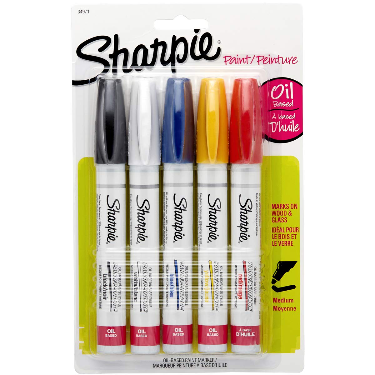 SHARPIE - SAN645748 - MARKER,PAINT,5PK,MED,AST