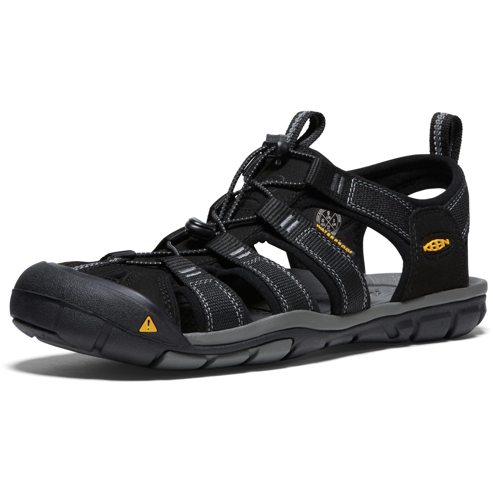 KEEN mens Clearwater Cnx-m Sandal, Black/Gargoyle, 11.5 US