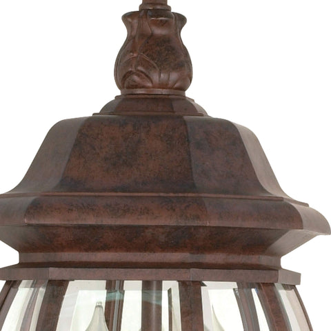 Nuvo Lighting 60/895 Traditional Three Light Hanging Lantern from Central Park Collection in Bronze/Dark Finish