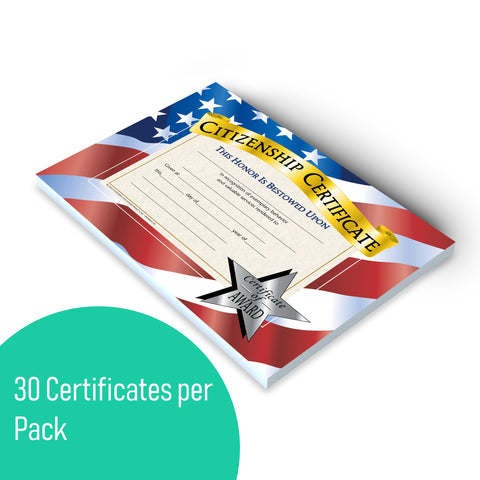 Flipside Products Citizenship Certificates, Recognition, Award Students, Incentive, 8.5" x 11", 30 Pack