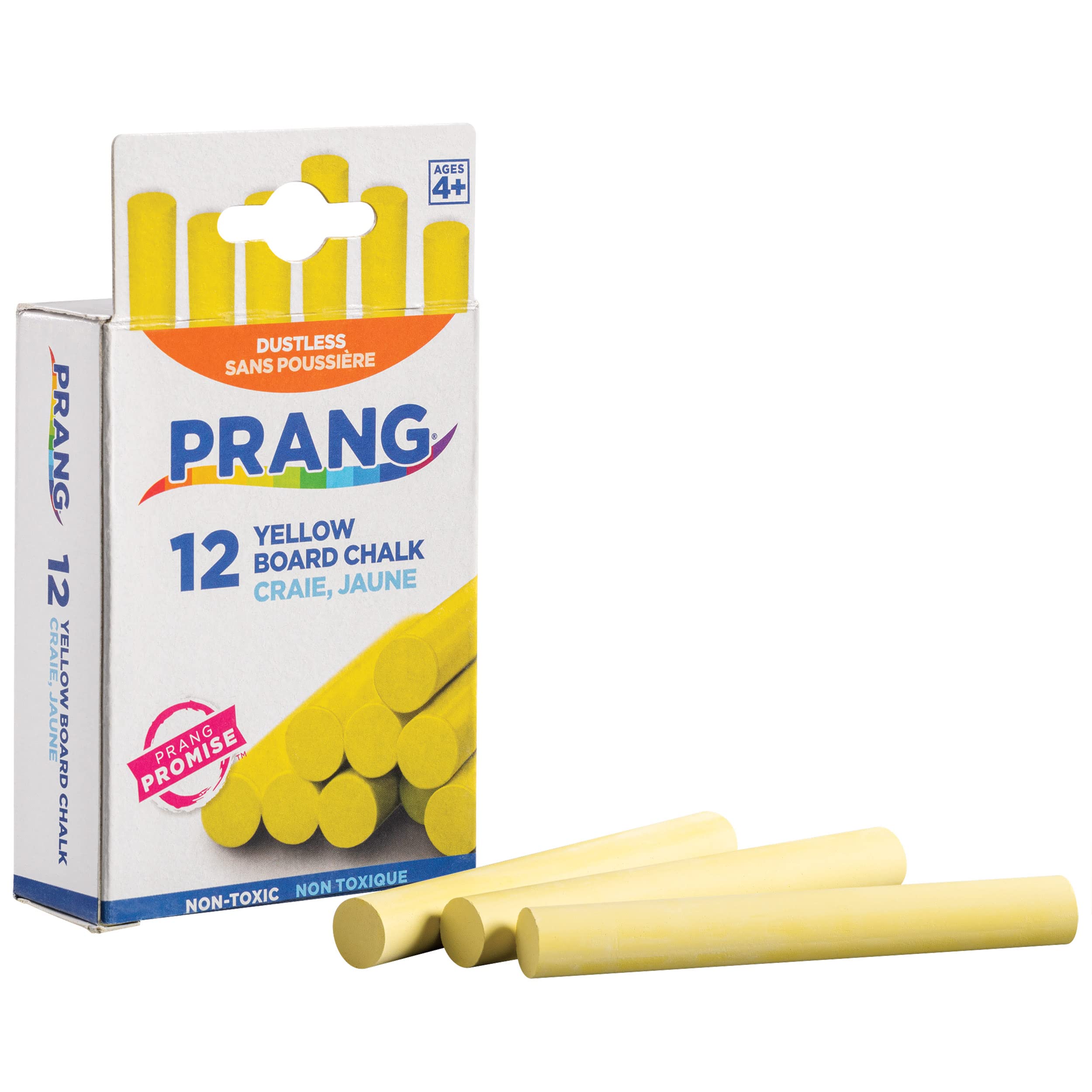 Prang Board Chalk, Yellow, 12 Count