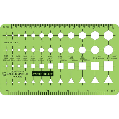Staedtler® Mars® Template, Sketch Master