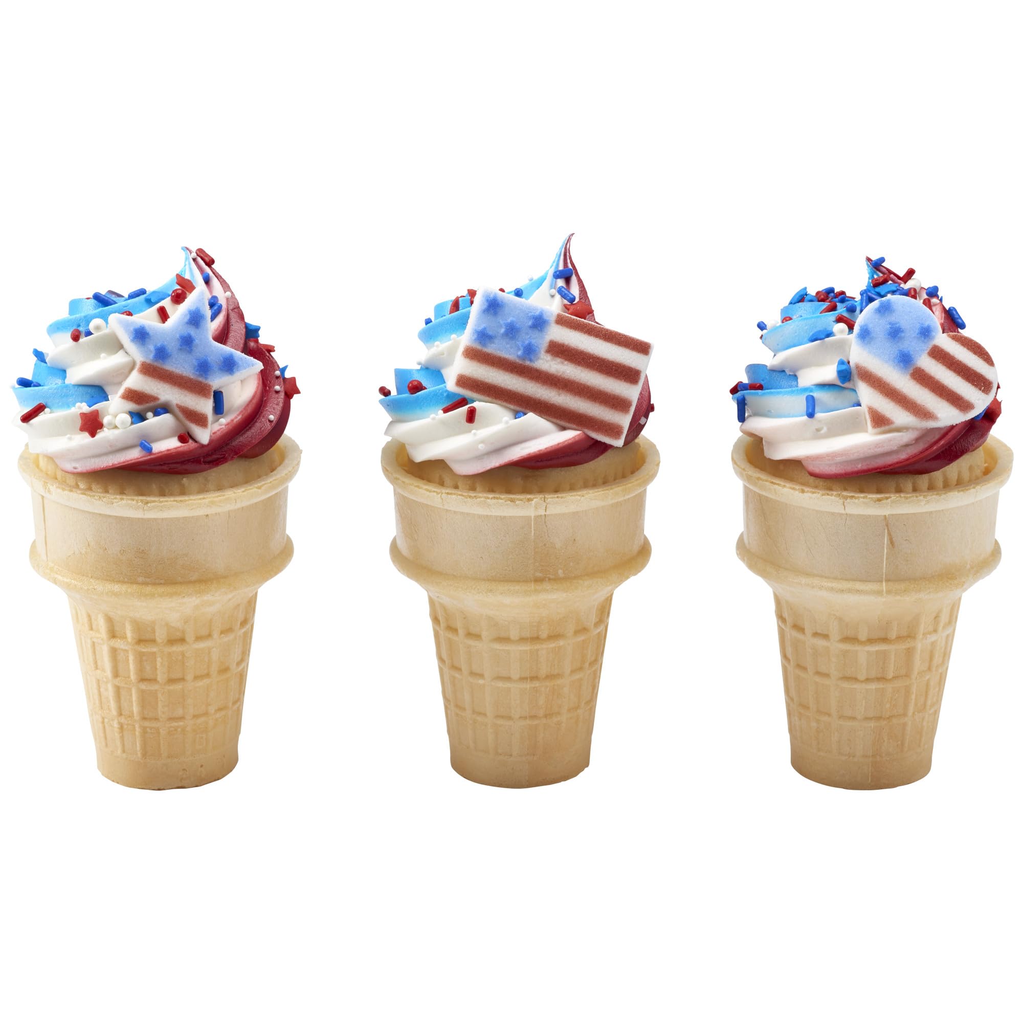 DecoPac Patriotic Fusion Mix Sprinkles, 27oz, Red, White, Blue Candy Sprinkles in Handheld Container, Edible Decorations For July 4th, Independence Day, Celebration Cakes, Cupcakes, Cookies and Donuts