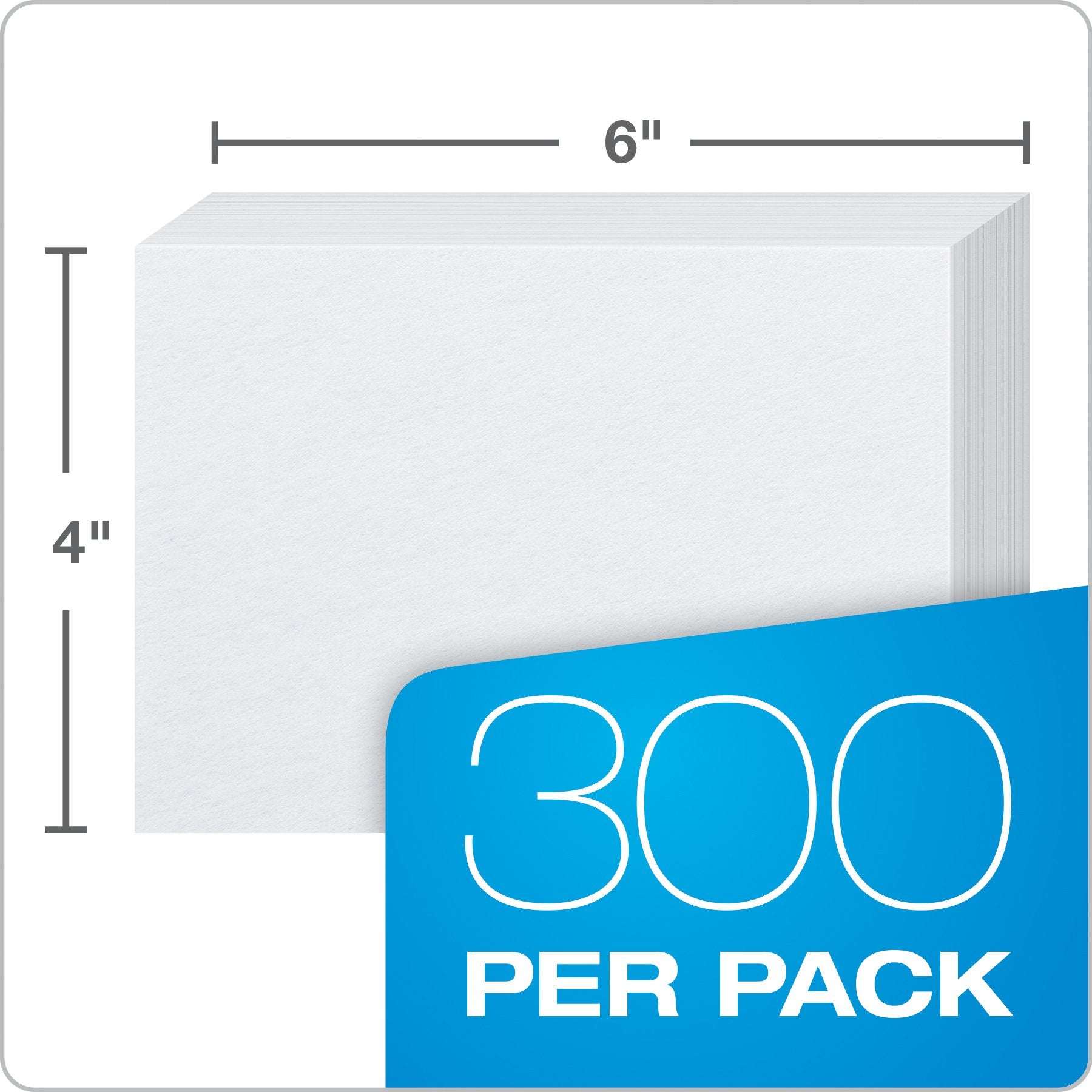 Oxford Blank Index Cards, 4" x 6", White, 300 Count (1 pack) (10002EE)