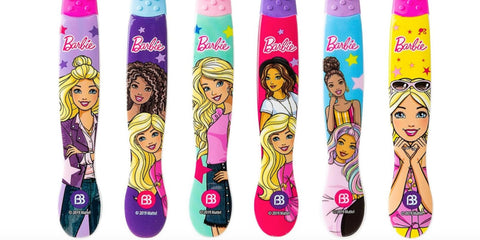 Brush Buddies 6 Pack Barbie Toothbrushes for Kids, Children's Toothbrushes, Soft Bristle Toothbrushes for Kids