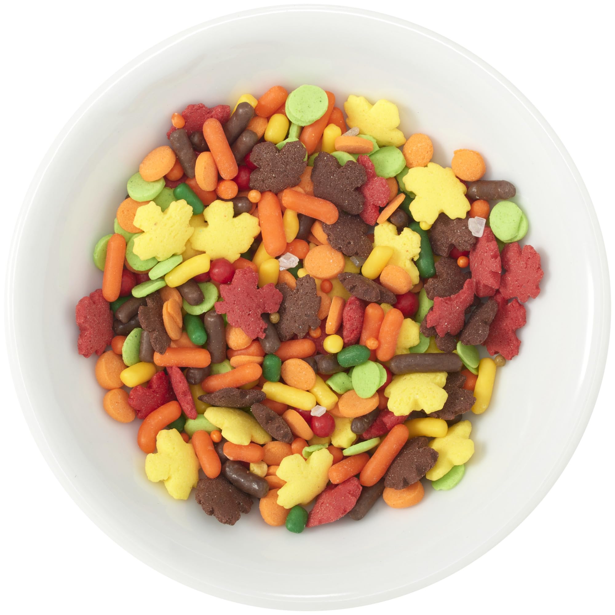 DecoPac Autumn Fusion Mix Sprinkles, 26oz, Shaped Candy Sprinkles in Handheld Container, Edible Decorations For Celebration Cakes, Cupcakes, Cookies and Donuts