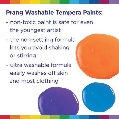 Prang Washable Tempera Paint, Yellow, 16 Oz., 1 Count