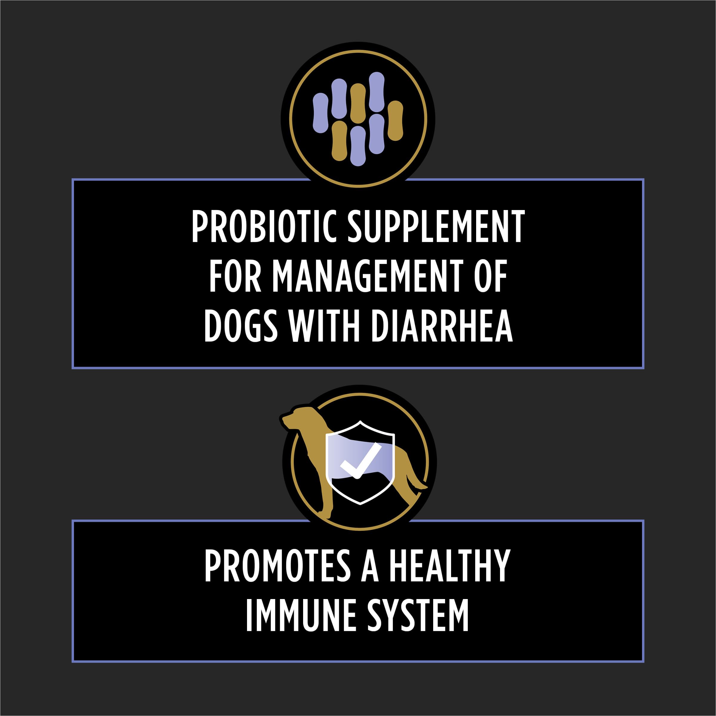 Purina Pro Plan Veterinary Supplements FortiFlora Daily Probiotics for Dogs Chewable Tablets for Digestive Gut Health and Diarrhea - 45 ct. Canister