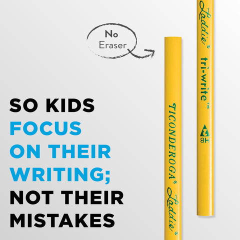 Ticonderoga PENCIL LADDIE TRI-WRITE W/O ERASER PACK OF 36