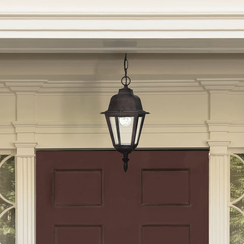 Nuvo Lighting 60/488 Traditional One Light Hanging Lantern from Briton collection in Bronze/Dark finish