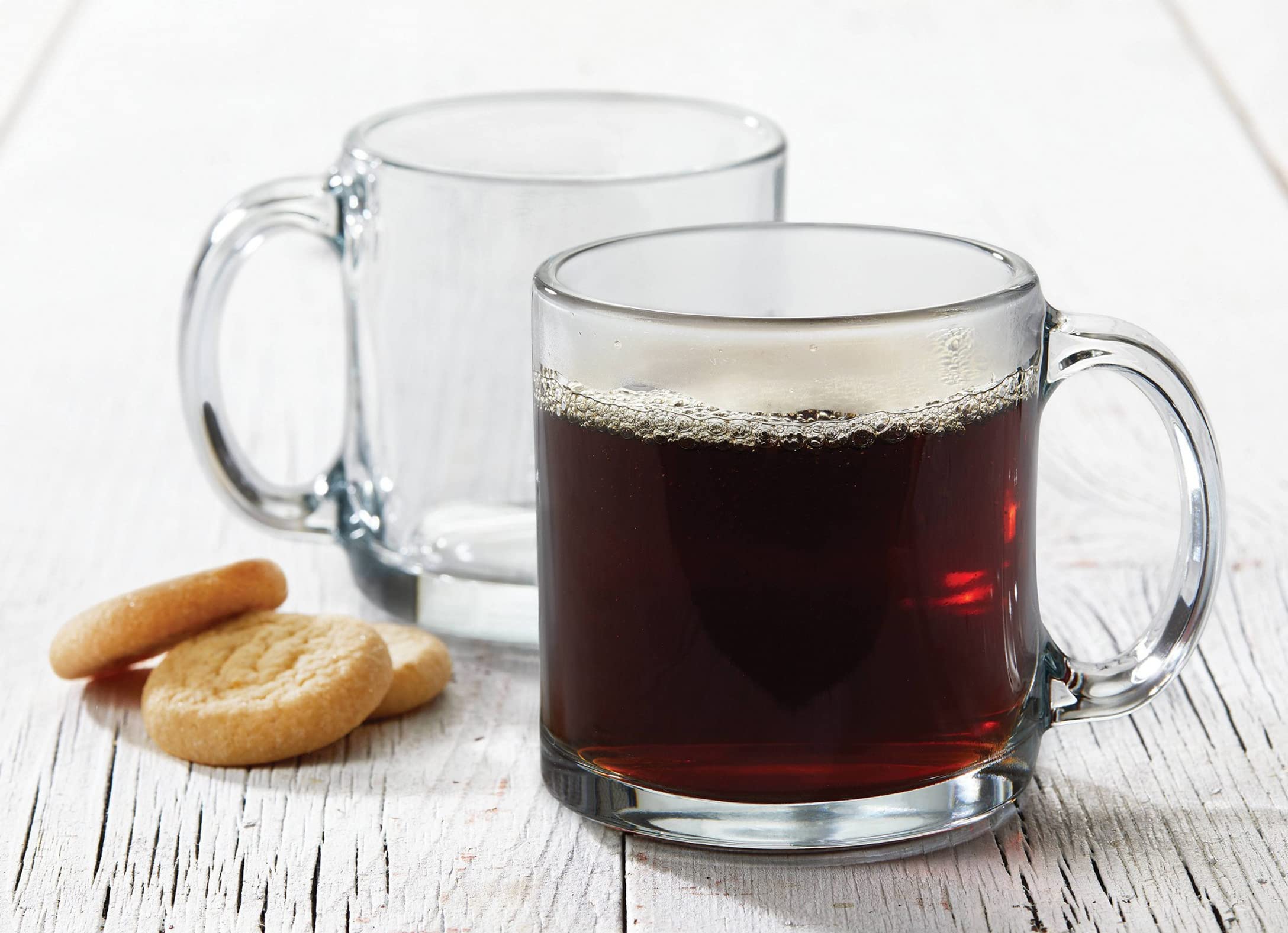 Libbey Robusta Glass Mugs, Set of 12