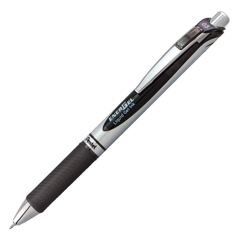 Pentel EnerGel RTX Retractable Liquid Gel Pen, (0.3mm) Needle Tip, Extra Fine Line, Assorted Ink, 3-Pk (BLN73BP3M)