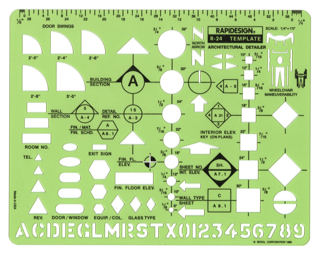 Rapidesign Architectural Detailer Template, 1 Each (R24)