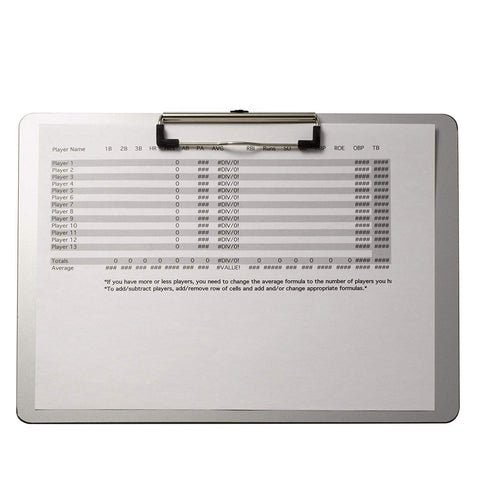 Officemate Aluminum Coated Plastic Clipboard, Landscape Size, 11 x 8.5, Low Profile Clip, Silver (83028)