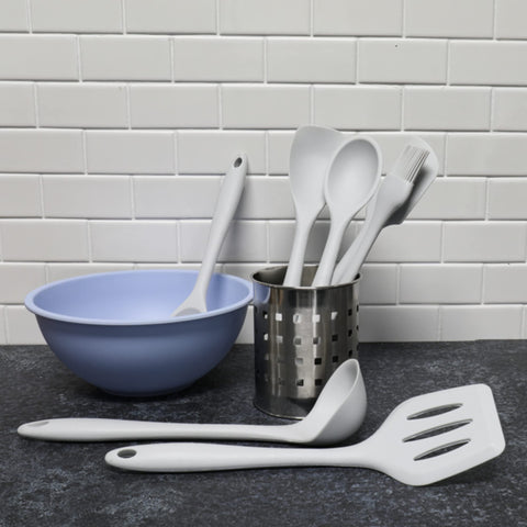 Chef Craft Premium Silicone Basting Spoon, 11 inch, Gray