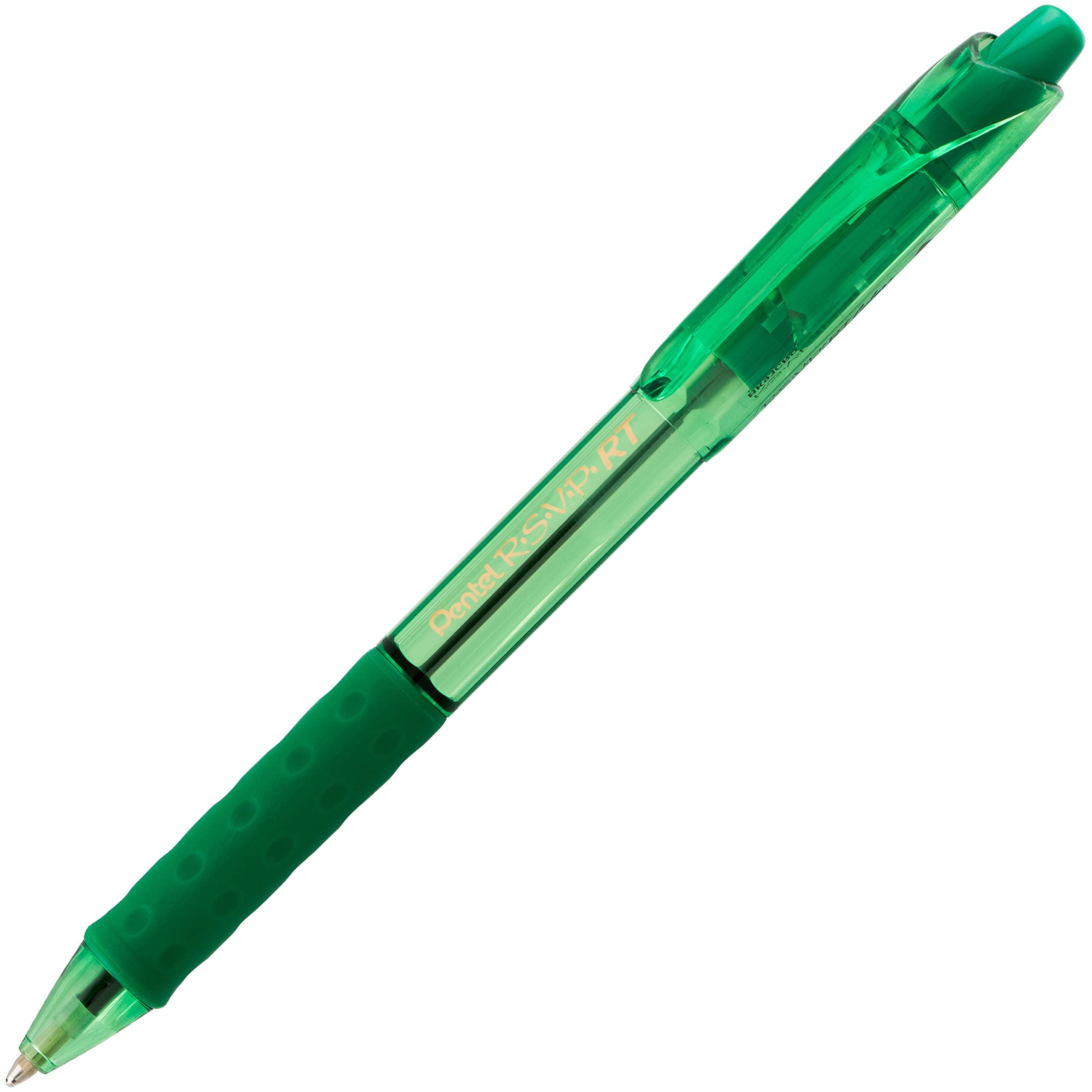 Pentel R.S.V.P. RT Colors New Retractable Ballpoint Pen, Medium Line, Assorted Ink Colors, 6 Pack (BK93CRBP6M)