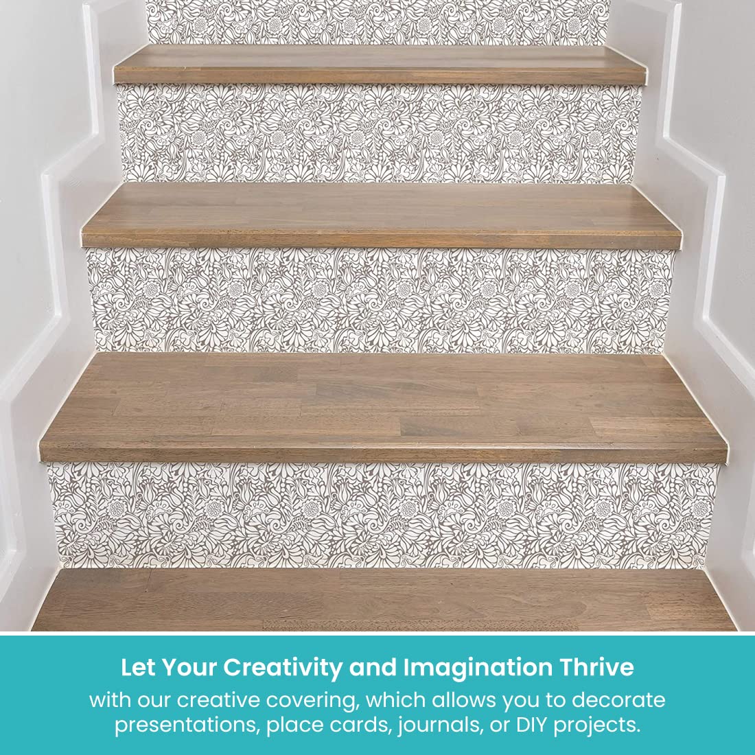 Con-Tact Brand Creative Covering, Self-Adhesive Shelf Liner, Multi-Purpose Vinyl Roll, Easy to Use and Apply, 18'' x 16', Batik Taupe