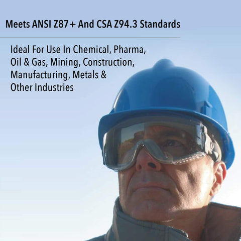 Honeywell UVEX Stealth Safety Goggles with Clear Uvextreme Anti-Fog Lens, Gray Body & Neoprene Headband (S3960C), Universal
