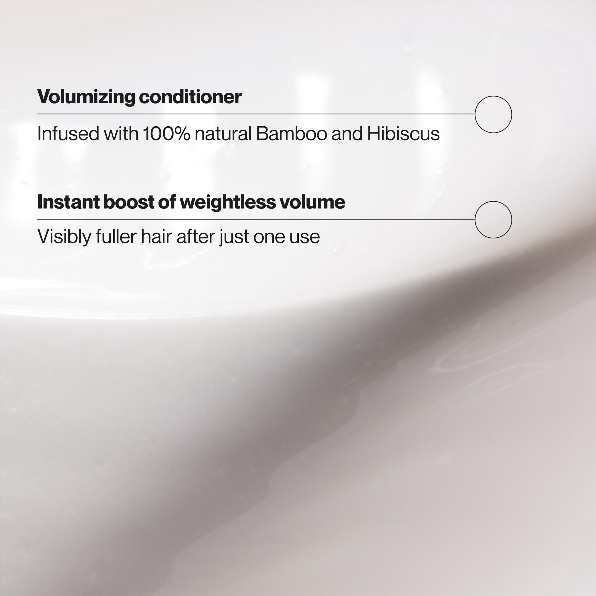 Suave Bamboo & Hibiscus Volumizing Conditioner, for Fine and Flat Hair, Salon Proven System for Boosting Hair Volume and Body, 12.6 oz