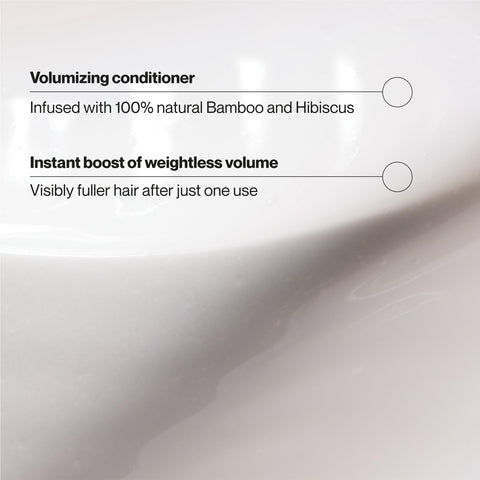 Suave Bamboo & Hibiscus Volumizing Conditioner, for Fine and Flat Hair, Salon Proven System for Boosting Hair Volume and Body, 12.6 oz