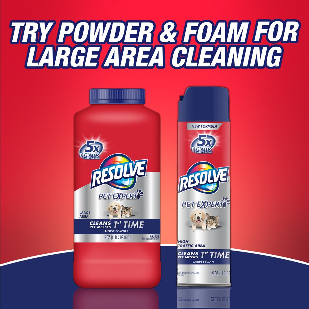 Resolve Carpet Steam Cleaner Solution, 22 fl oz Bottle, 2X Concentrate (Pack of 1)