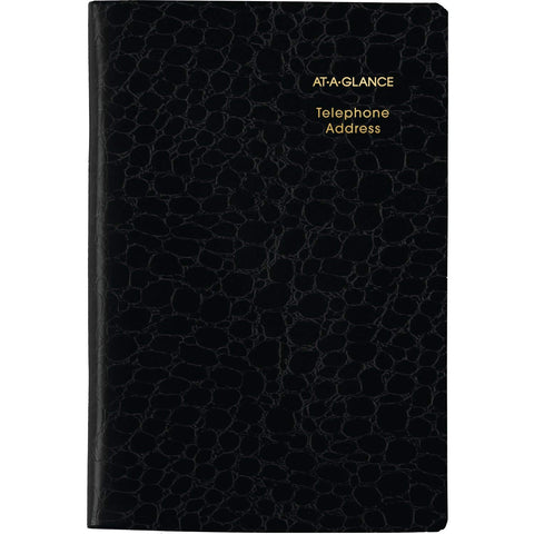 at-A-Glance Telephone & Address Book, 400+ Entries, 2-3/4" x 4-1/4", Designer, Color May Vary (8040105)