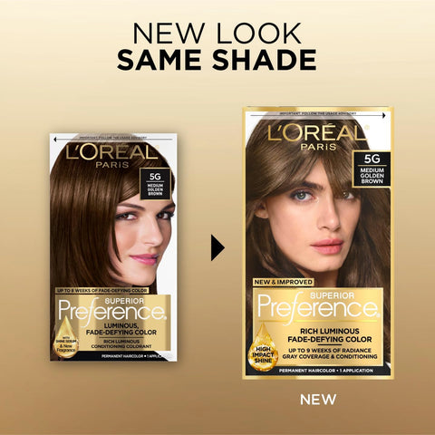 L’Oreal ParisSuperior Preference - 5G Medium Golden Brown (Warmer) 1 Each